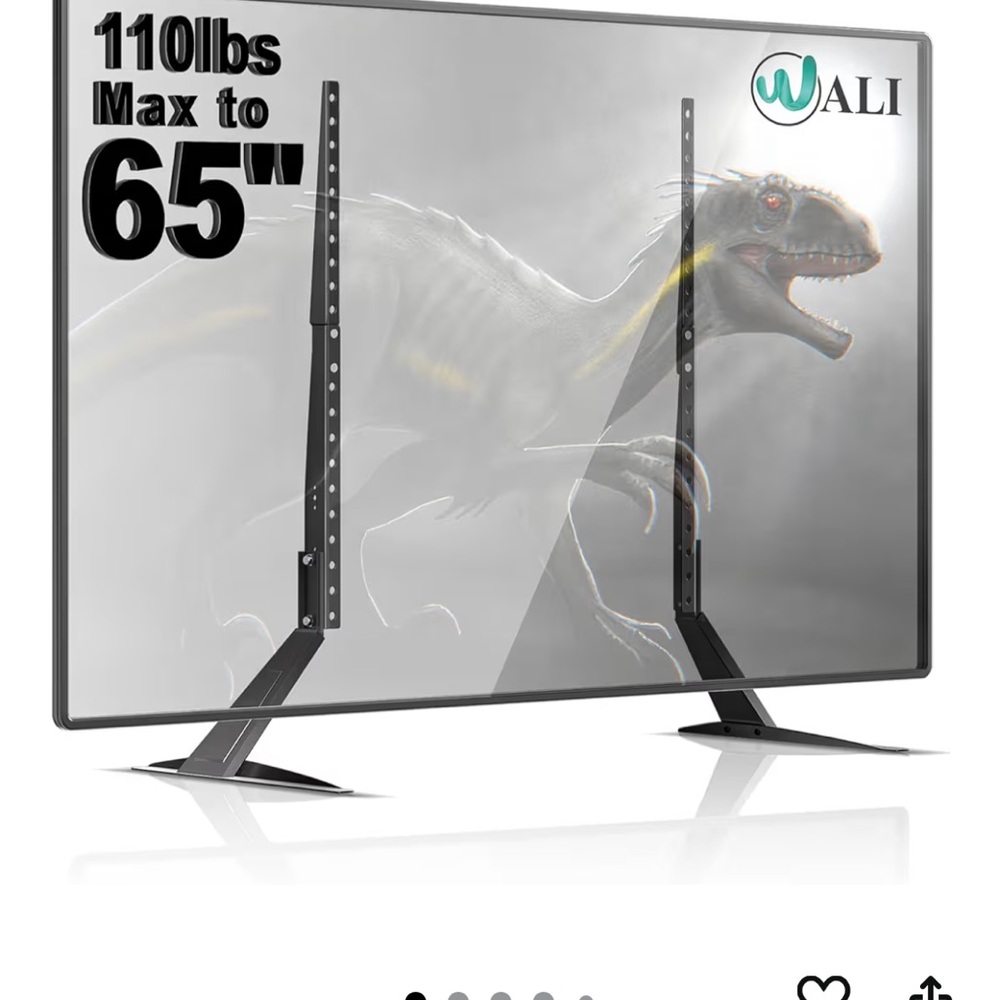 Black Universal TV Stand